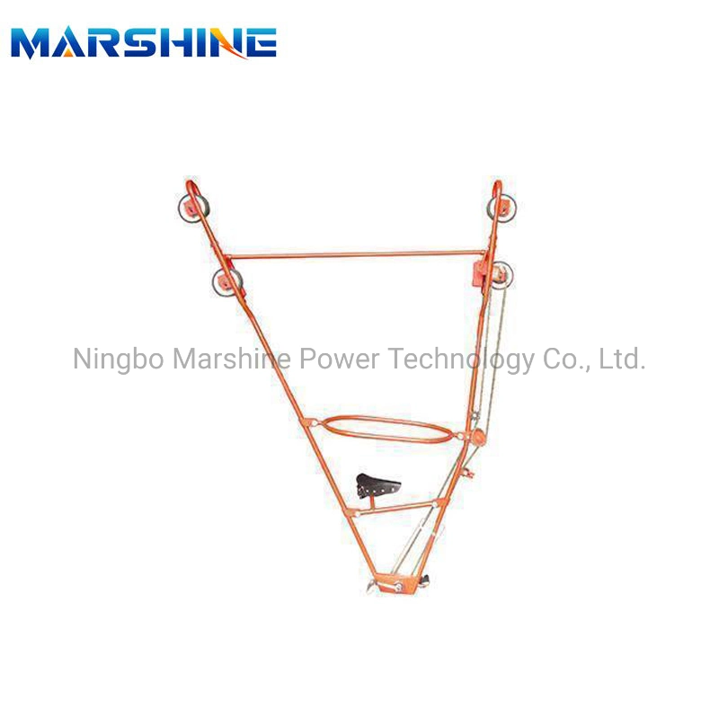 Overhead Lines Two Bundles Conductor Inspection Trolley Cart Bicycles