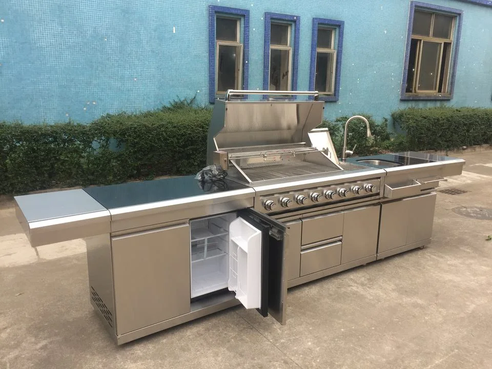 La Chine de l'île en acier inoxydable Barbecue Cuisine extérieure