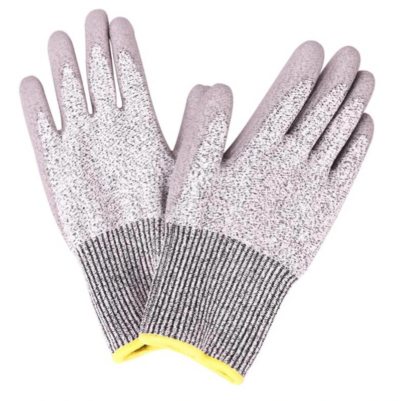 15g 18g Gray Hppe Lined Nitrile Coated Foamed Working Gloves with Soft Comfortable Textile