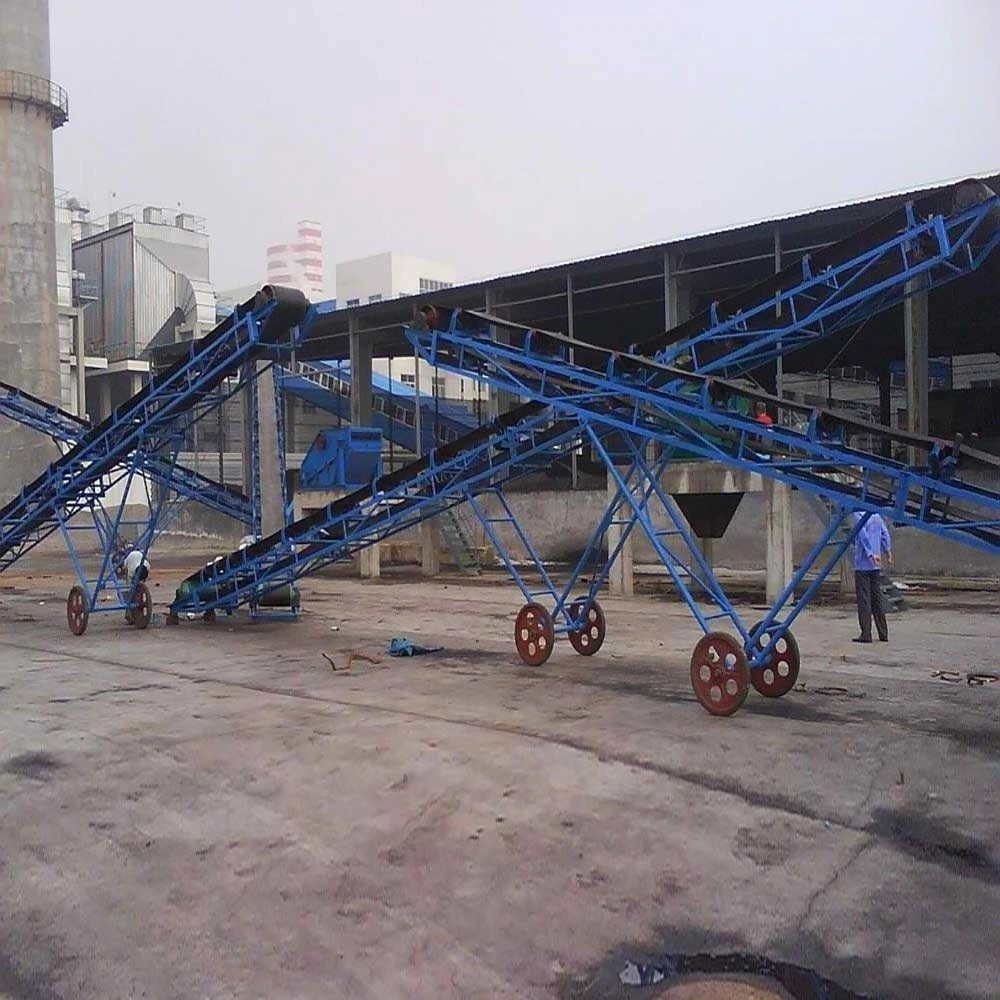 Inclined Mobile Conveyor Belt Machine