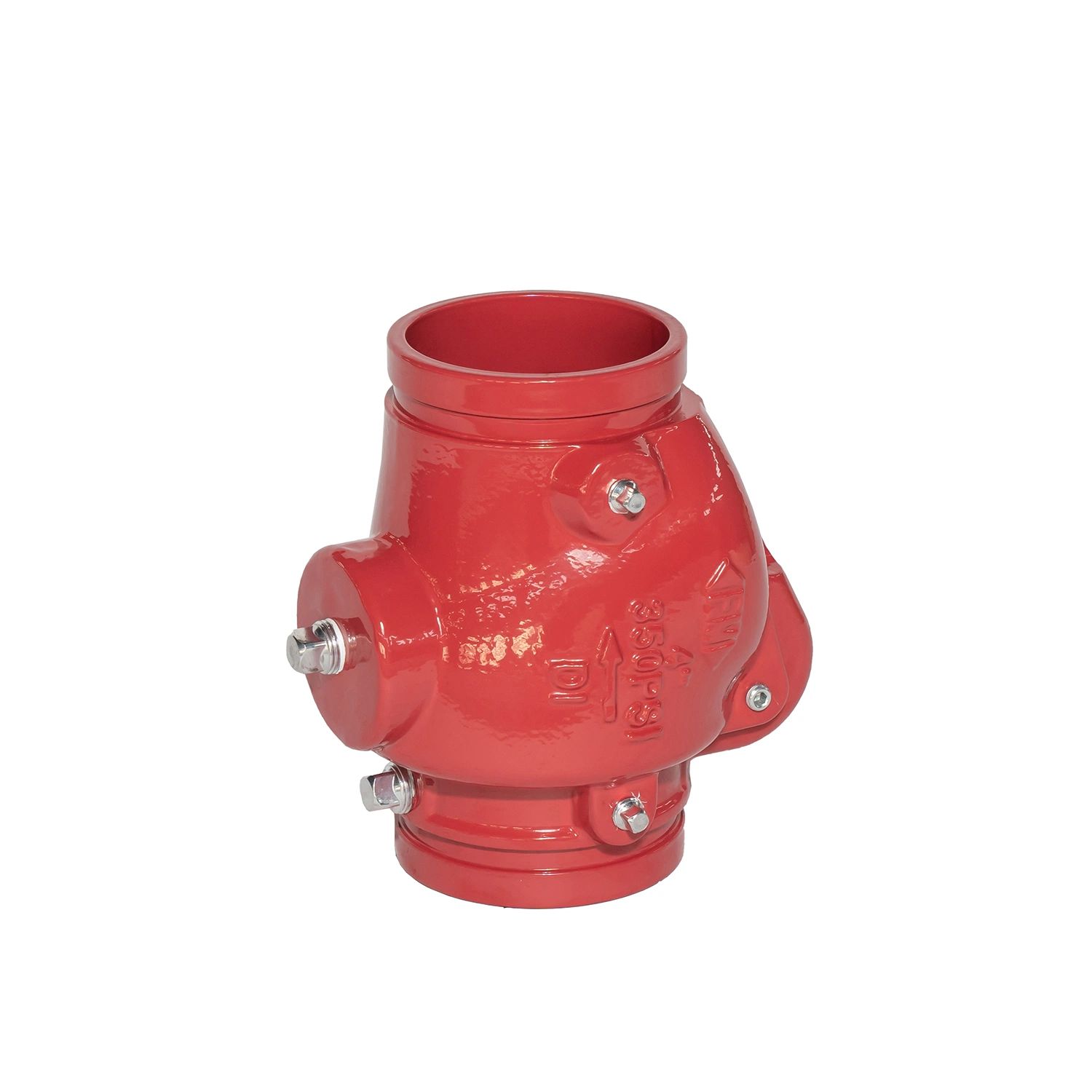 4'' DN100 Fire Fighting Equipment FM UL Approved 350psi Swing Check Valve with Grooved End