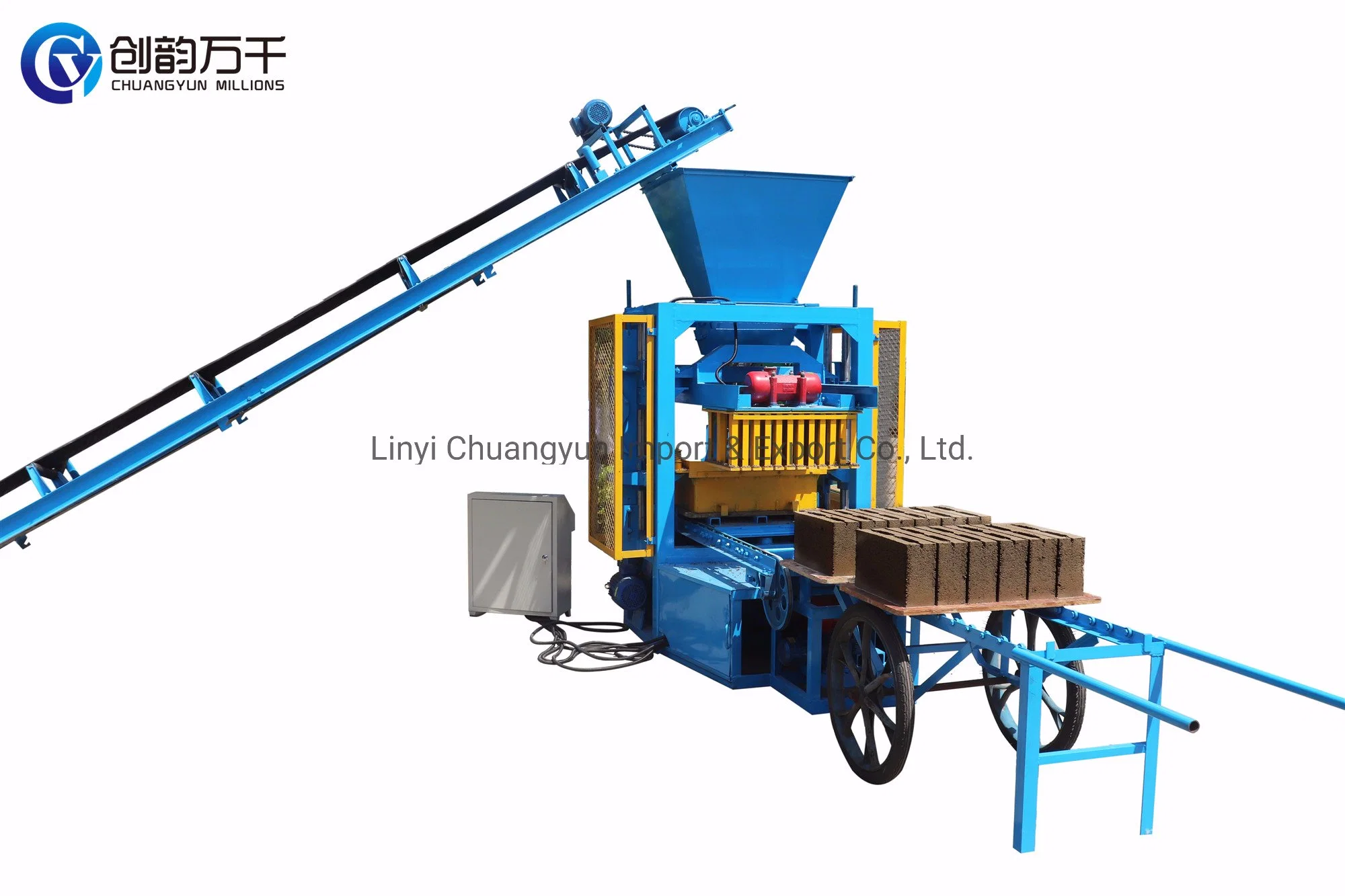 Qt4-24 Solid Block Manufacturing Cement Concrete Brick Making Machines Concrete Block Making Equipment