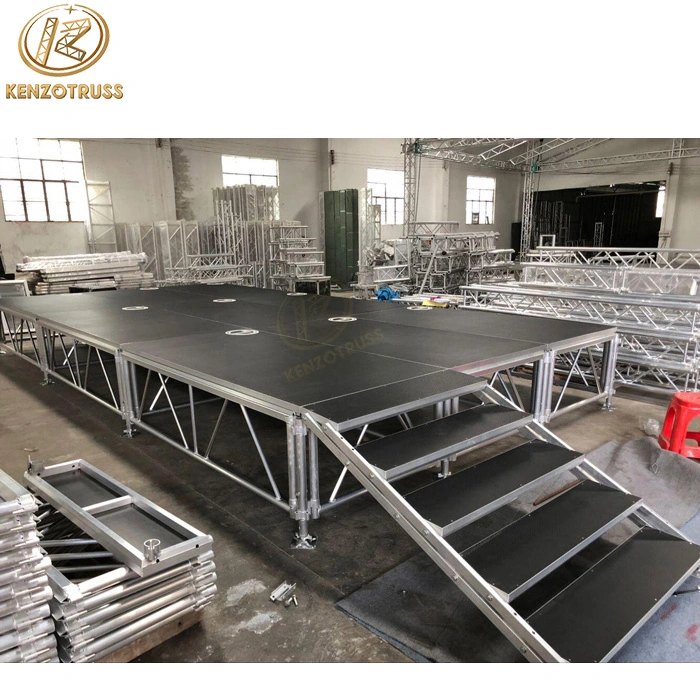 Portable Modular Outdoor Event Moving Wood Stage
