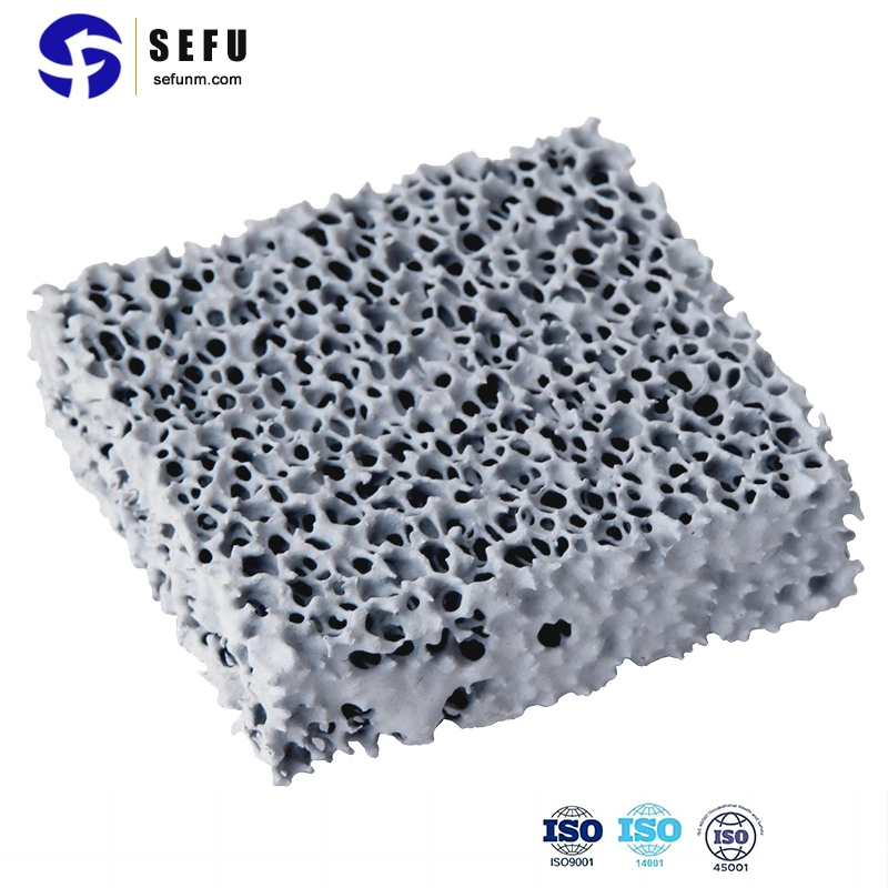 Refractory Sic Plate Silicon Carbide Ceramic Foam Filter for Aluminium Iron Metal Casting Filtration