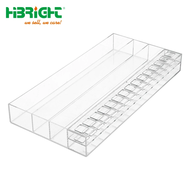 Kundenspezifisches Klares Acryl Loses Pulver Display Box Rack