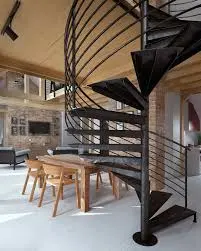 Real Villa Spiral Staircase Kit Preise Outdoor Indoor Stairs Schwarz Farbe Schmiedeeisen Treppe Desig