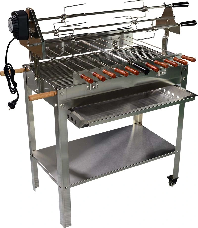 Neues Design Holzkohle und Gas BBQ Grill Combo