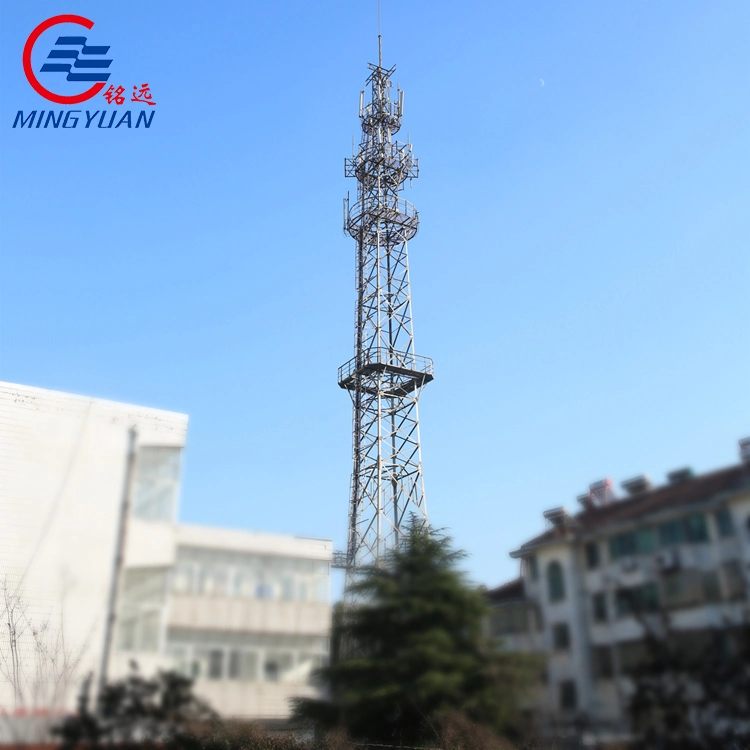 Hot DIP Galvanized Four Legged Square Angular Telecom Steel Towers Mobile Tower