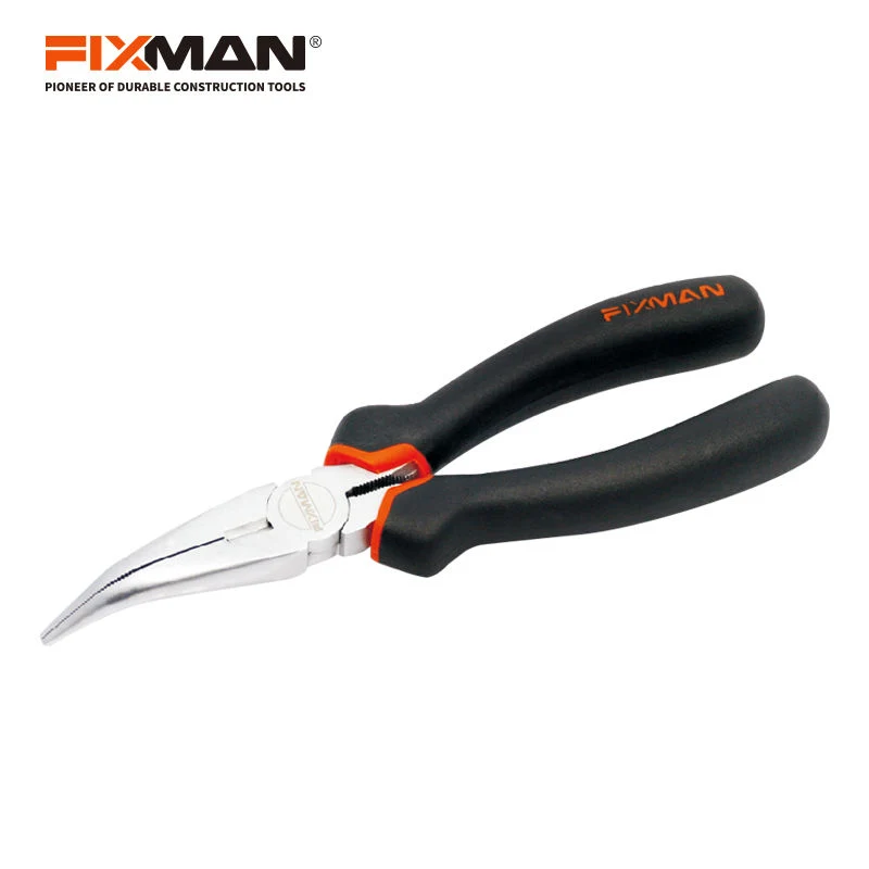 Fixman Hot Sale Utility Bent Nose Pliers Mini Nonslip Pince Hand Tools
