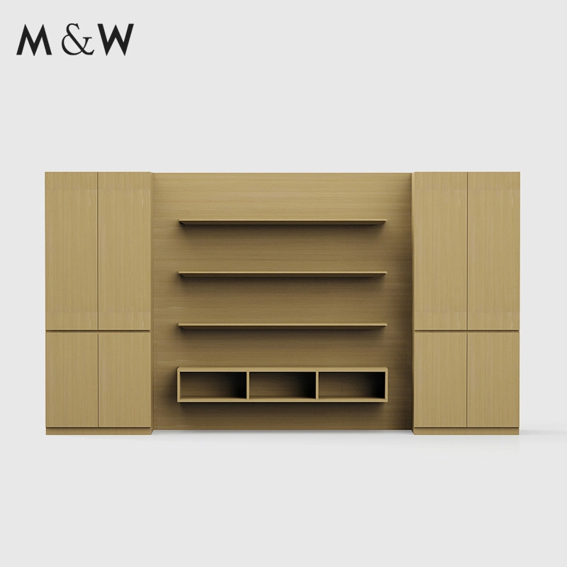 M&W Hot Selling Office Learning Bookshelf Wall Cabinet Models Wooden Bookshelf