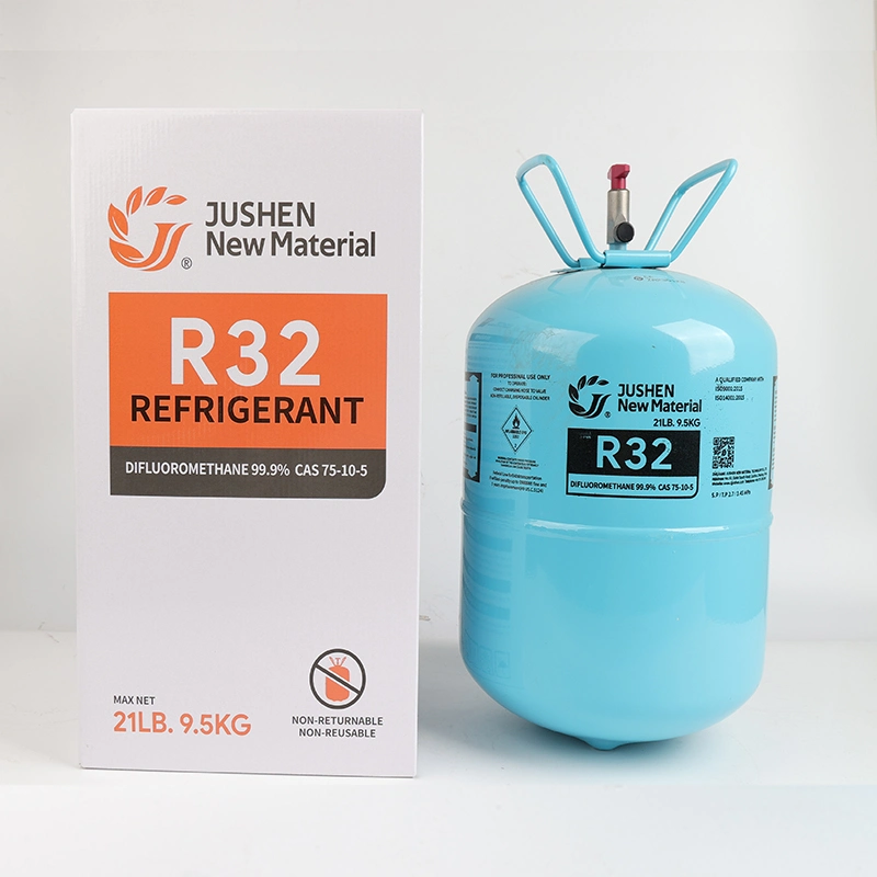 China Factory Supply 21lb/9.5kg 99.9% Refrigerant Gas High Purity R32