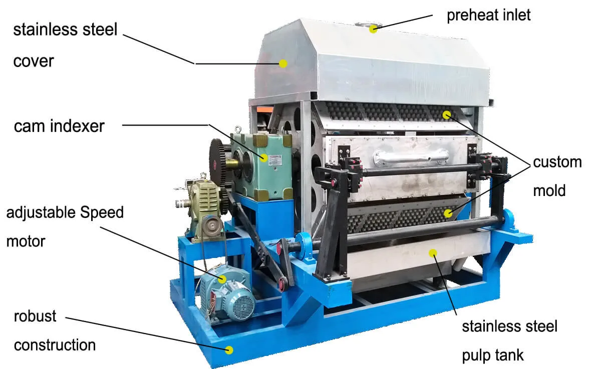 Papiermachine Fabrik Kleine Automatische Eierablage Maschine