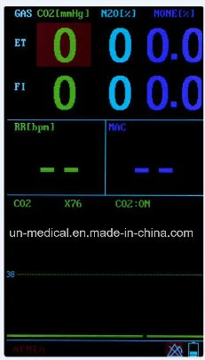 L'usage médical portable Etco2 &amp; multi moniteur de gaz pour l'Ambulance