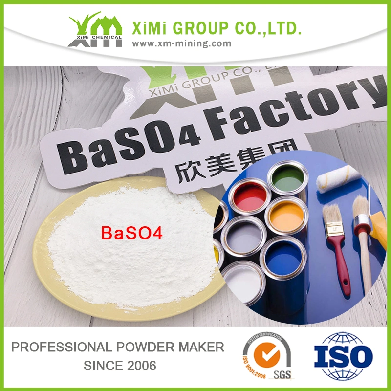La industria química Baso4 Barita en polvo el sulfato de bario para revestimiento de pintura