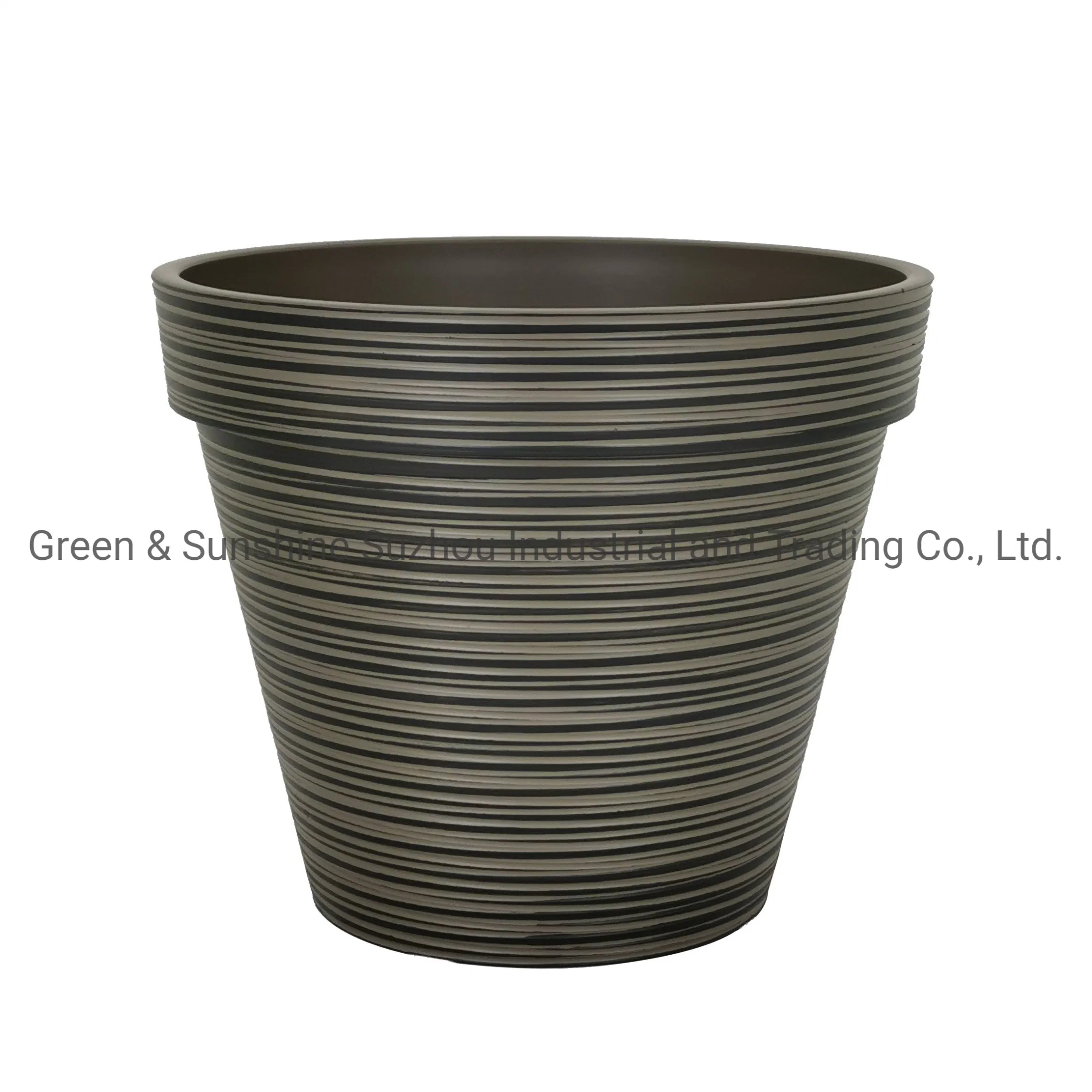 Wholesale/Supplier Best Price High quality/High cost performance Eco-Friendly Decorative Plant Pot 12" Stone and Ceramic Looking Traditional Plastic Flower Pot Plant Pot Garden Planter