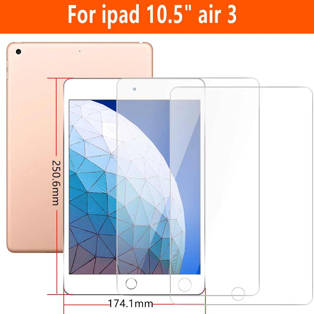 Vidrio templado de alta calidad de protector de pantalla para iPad 10.2 10.9 El Aire 3 4/5