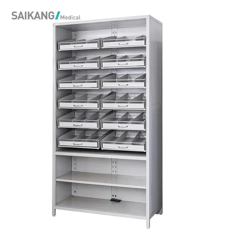 Stainless Steel Medicine Adjustable Component Pharmacy Shelf