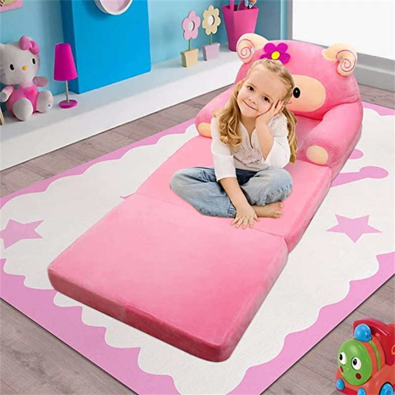 Comfortable Super Soft Velvet Children&prime; S Folding Sofa