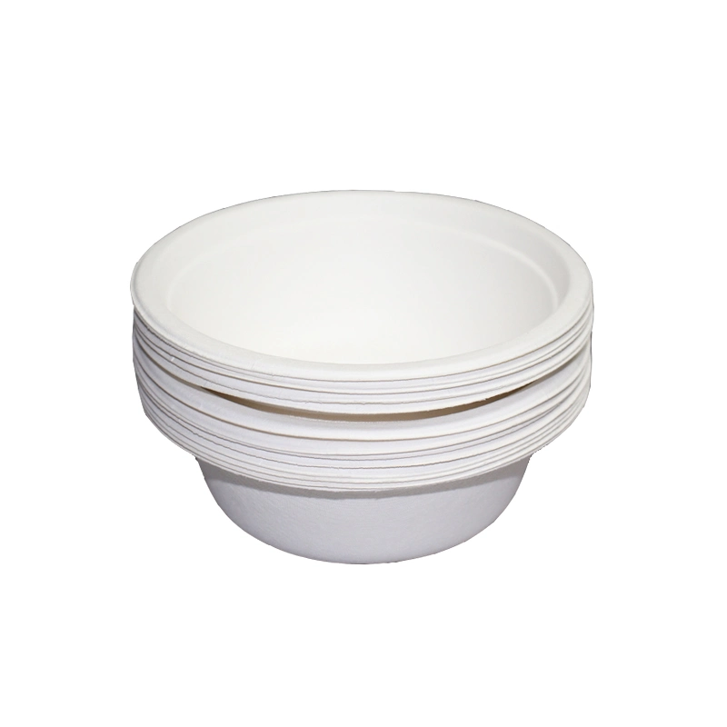 Bamboo Fiber Sugarcane Soup Tomato Sauce Ketchep Biodegradable Disposable Paper Bowl Bagasse Tableware