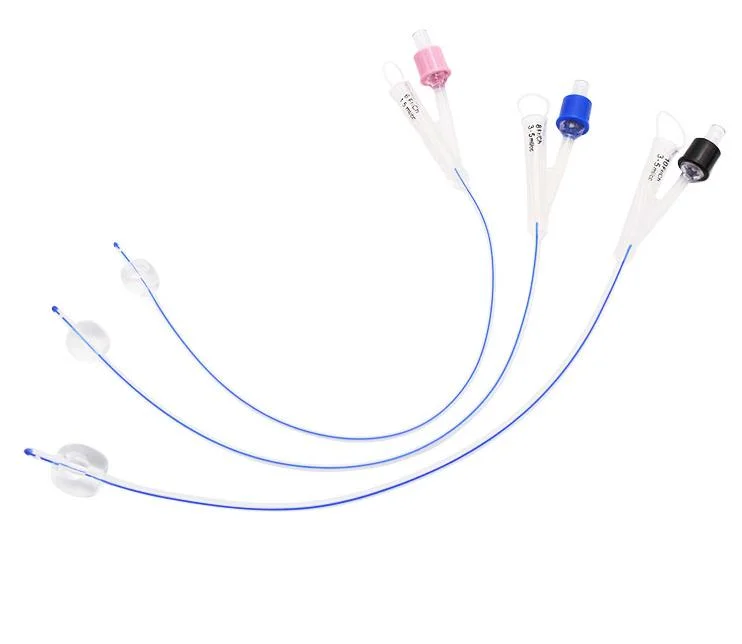 Single Use Silicon Foley Urethral Catheter with Balloon in Variety of Capacity