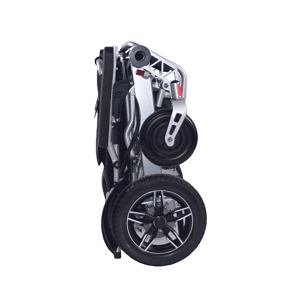 Fold up Intelligent Automatic Lightweight Folding Electric Wheelchair for Disabled Elderly