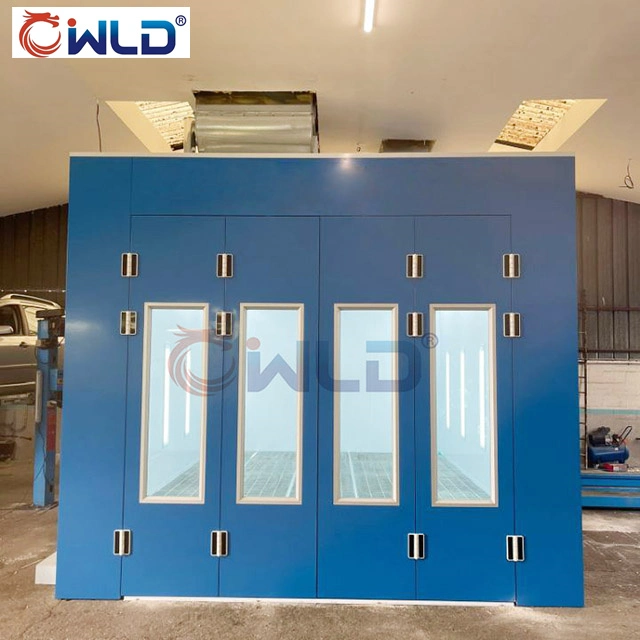 Wld9000 Auto Paint Booth Spray Booth Painting Booth Painting Chamber/Room/Cabin with Flexible/Movable/Pneumatic Ramp Garage Equipment