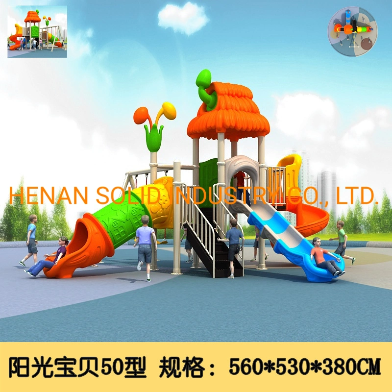 Children Outdoor Plastic Slide Sets Backyard Kids Amusement Park