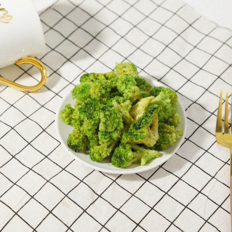 Factory Wholesale/Supplier Vacuum Fried Vegetable Snacks Healthy Crispy Fried Broccoli