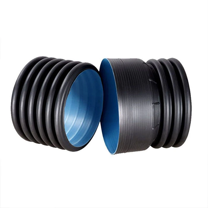 PE Diameter 800mm 1000mm Plastic Drain Pipe Double Wall HDPE Drainage Pipe