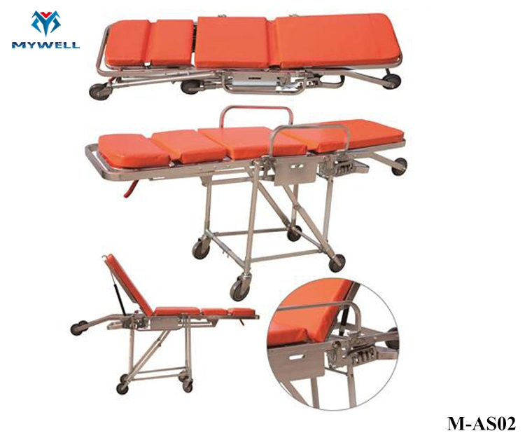 M-As02 New Style Ambulance Cot Stretcher Trolley Sizes