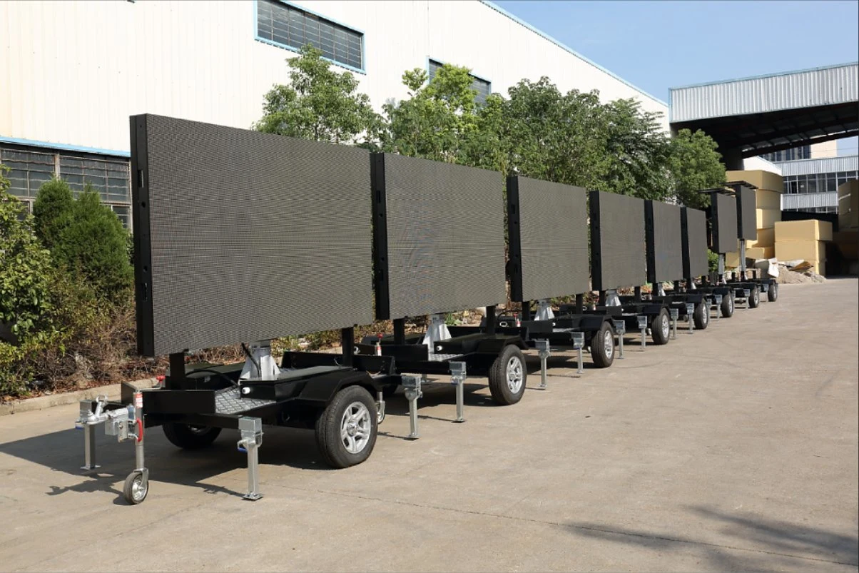 P4 / P5/ P6 Outdoor Mobile LED Trailer LED Digital Anzeige Der Reklametafeln