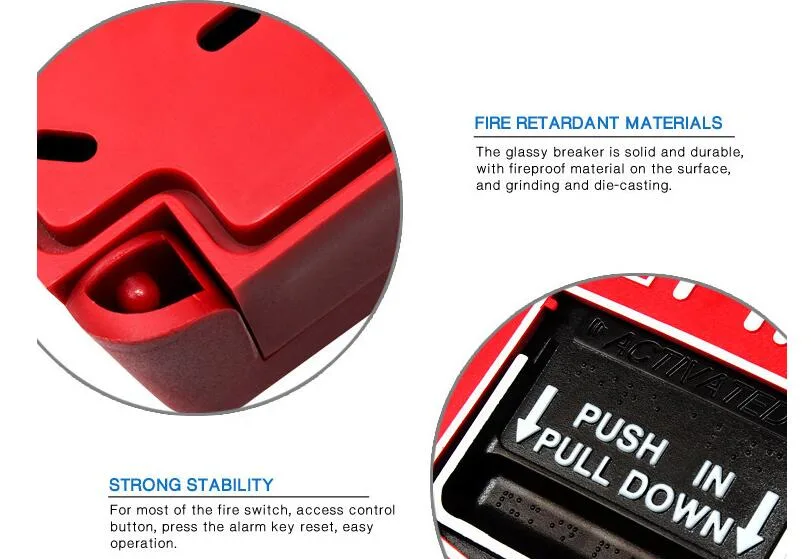 Manual Call Point Fire Alarm Syatem Red Emergency Call Point