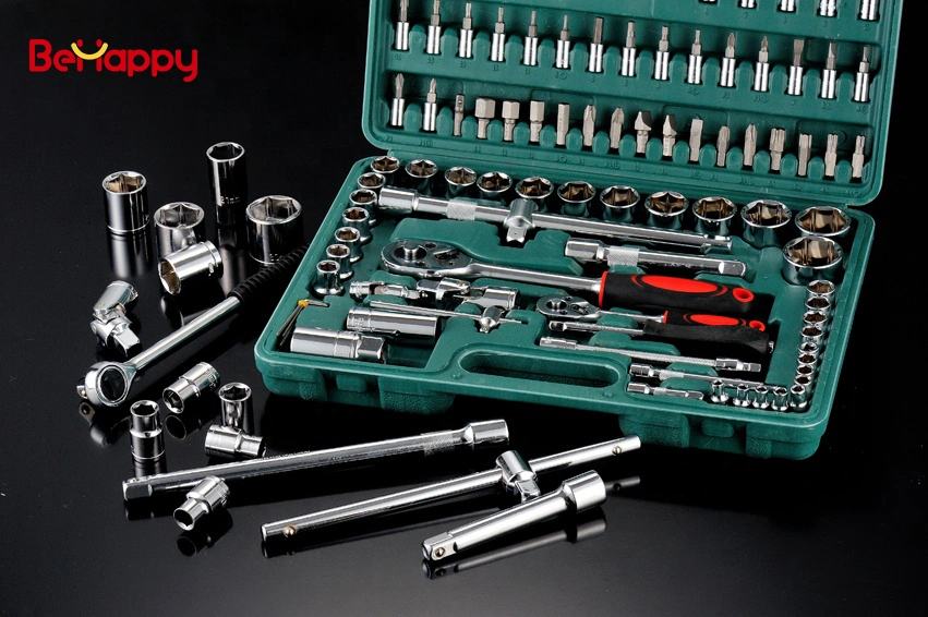 Behappy Auto Repair Tools Germany Design Ratchet Handle 108PCS Socket Wrench Set