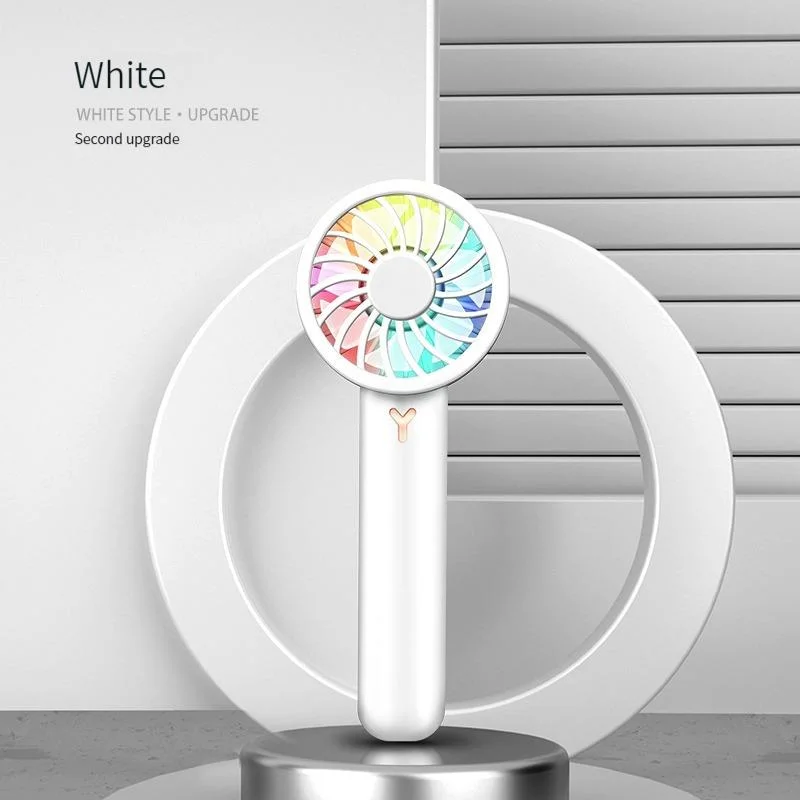 Handheld Portable Small USB Mini Night Color Ultra Quiet Office Desktop Fan