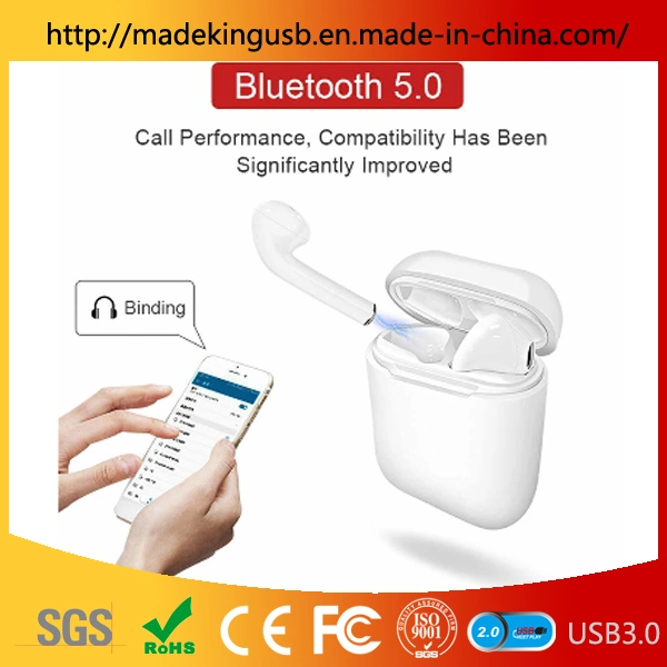 Portable Colorful Charging Case Wireless Bluetooth V5.0 I9 I9s in-Ear Earphone Mini Headset