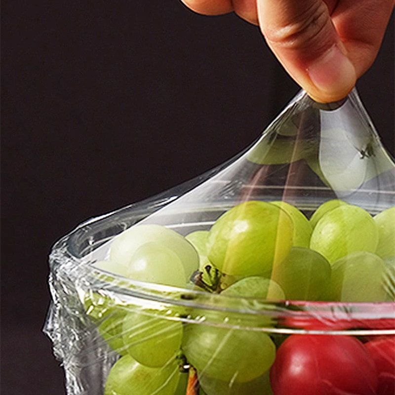 Excellente qualité des aliments imprimé personnalisé PVC Jumbo Rouleau de film d'enrubannage Stretch s'accrochent enrouler le film en plastique