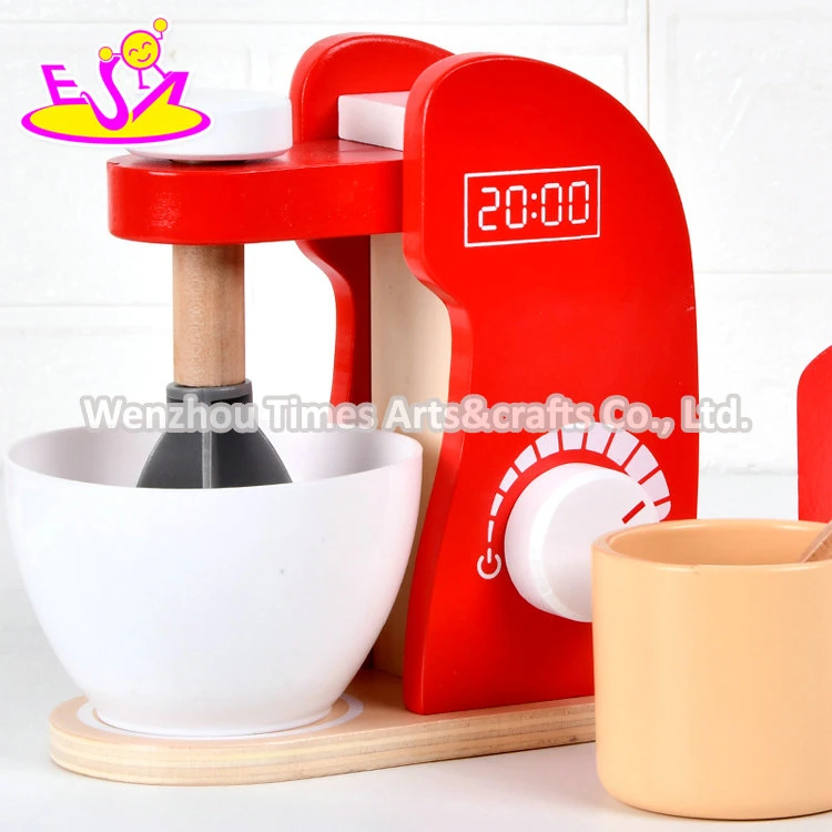 Conjunto de máquinas de café pré-escolares de madeira pré-escolar Hot Sale com Play Food W10d528