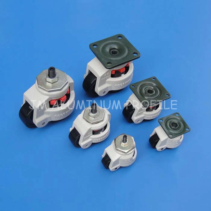 Aluminum Support Gd-40f Footmaster Caster Wheels for Aluminum Profile Products