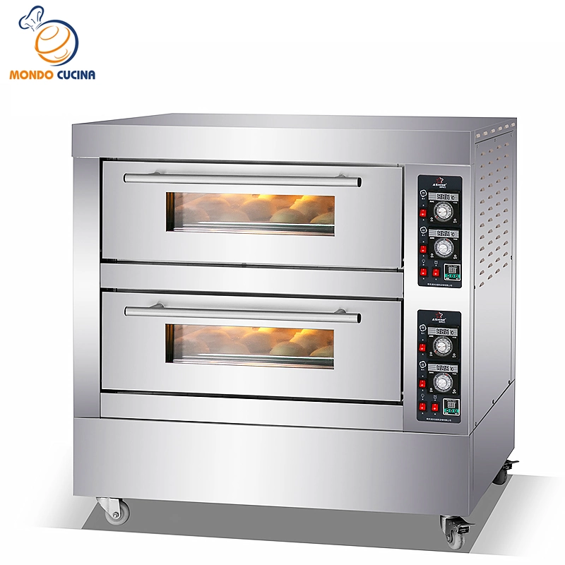 2 Deck 6 Tray Professional Baking Equipment Bakery Commercial Oven Electric Pizza Oven Electric Electrical Deck Oven Price