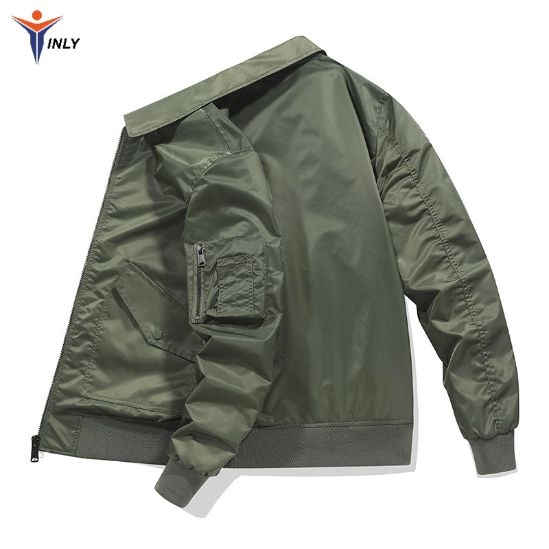Outdoor Windbreaker Insulated Custom Warm Casual Winter Jackets Waterproof Bomber Padded Coat Solid Warm Unisex Vintage Jacket