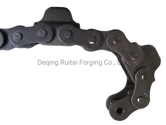 China Manufacturer of Forged Heavy Duty Transmission Conveyor Chain with Attachment in Industrial Line