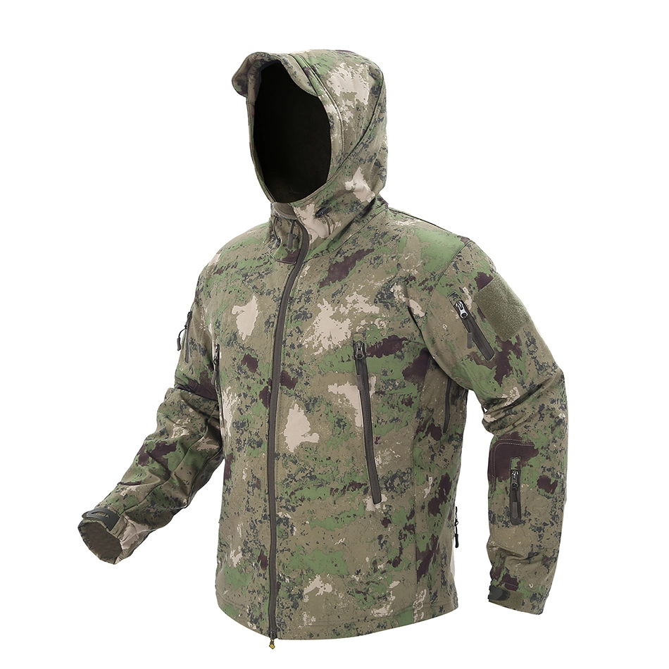 Vêtements de chasse uniformes tactiques imperméables en tissu Shark-Skin Softshell Veste de combat