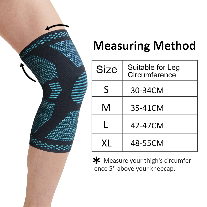 Adjustable Compressed Weightlifting Knee Brace Support Sleeve