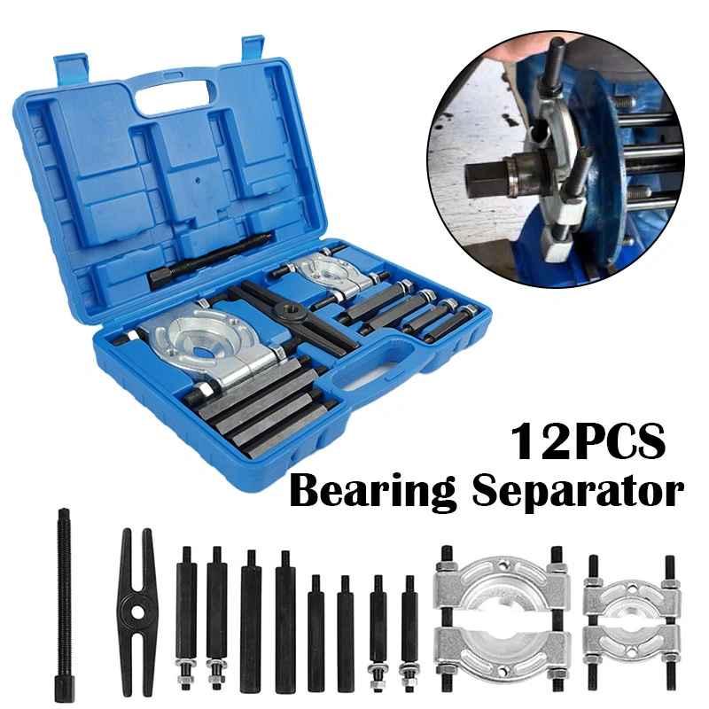 Viktec 12 PCS Bearing Splitter Set, 5 Ton Capacity 2&quot; and 3&quot; Gear Puller Bearing Separator Kit