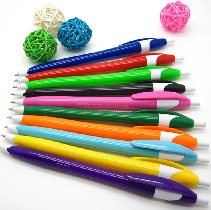 Promotional Cheap White Javelin Style Dart Plastic Pen with Custom Logo