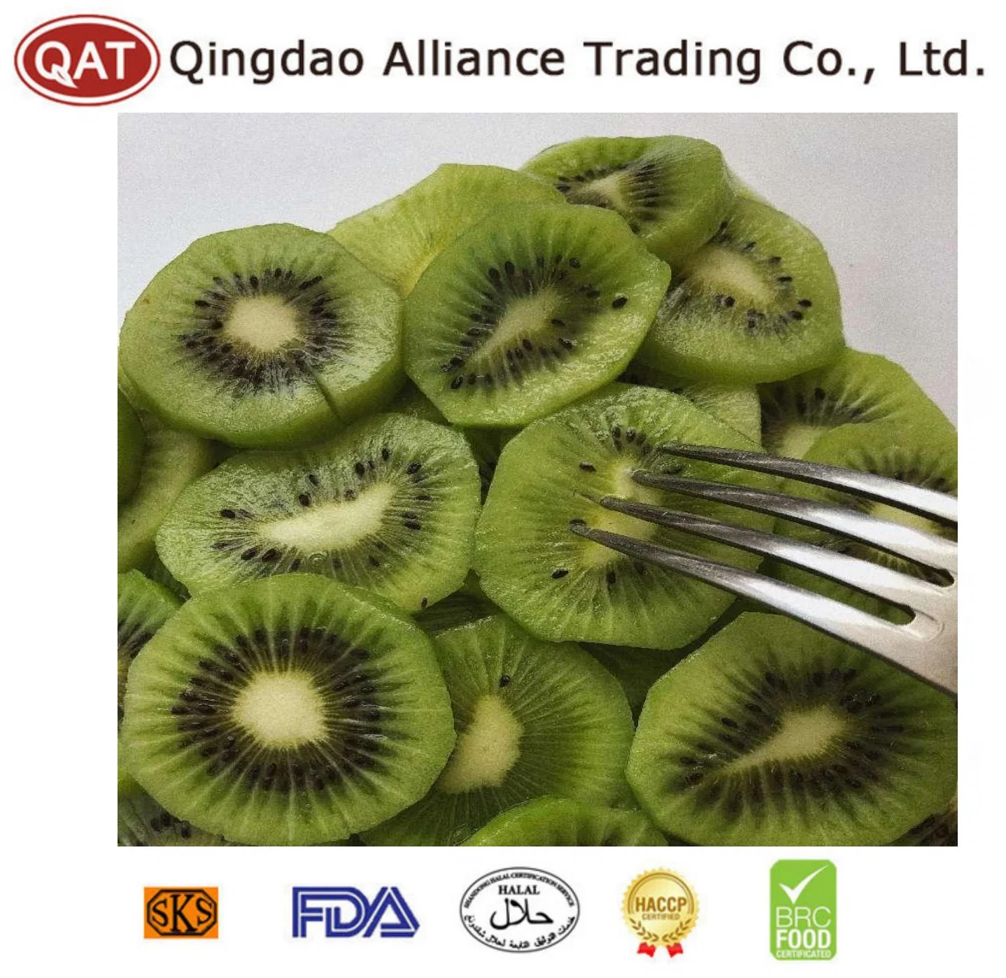 Chinese Factory Exports IQF Fruits Frozen Kiwi Dice for Exporting with Certificate