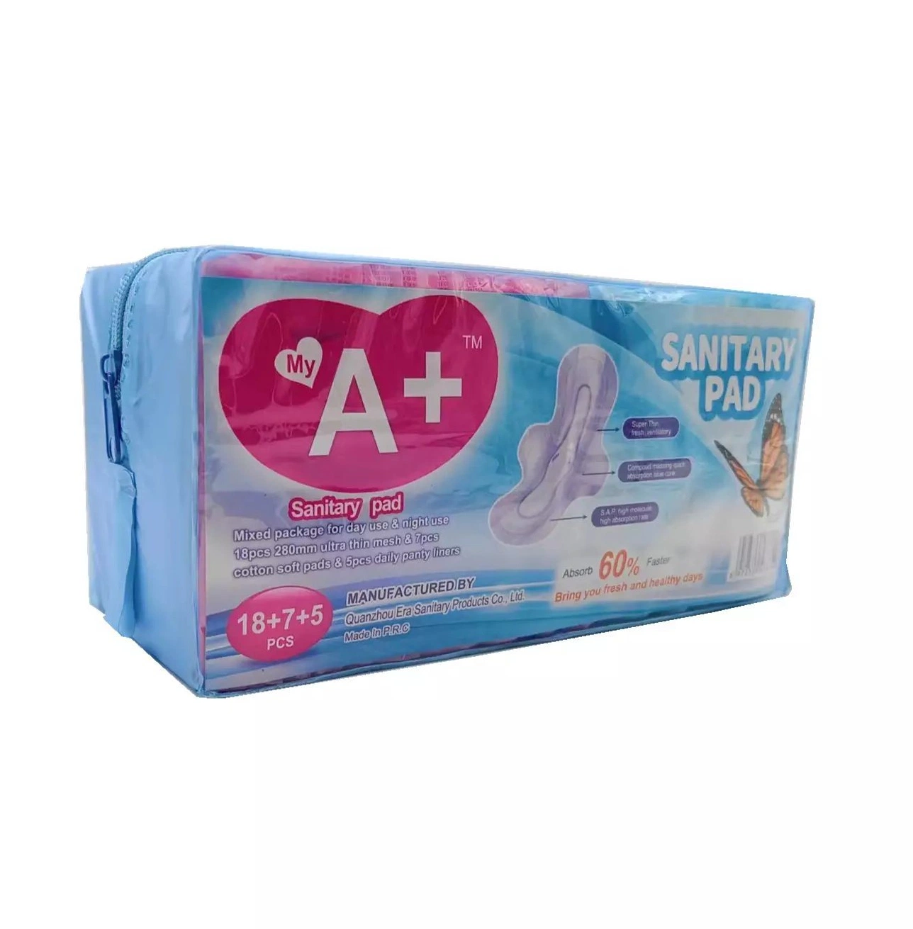 Fabricante profesional de la venta de las mujeres período pastillas de la maternidad de aniones OEM de las marcas de compresas Compresas toalla sanitaria