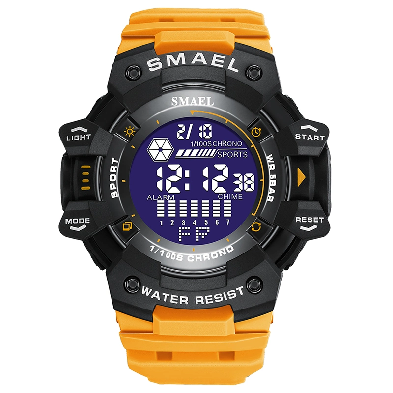 Yellow Japan Wholesale/Supplier Smael 8050 Buy Wrist Watch for Men Black Trend Custom Digital Women Man Watch