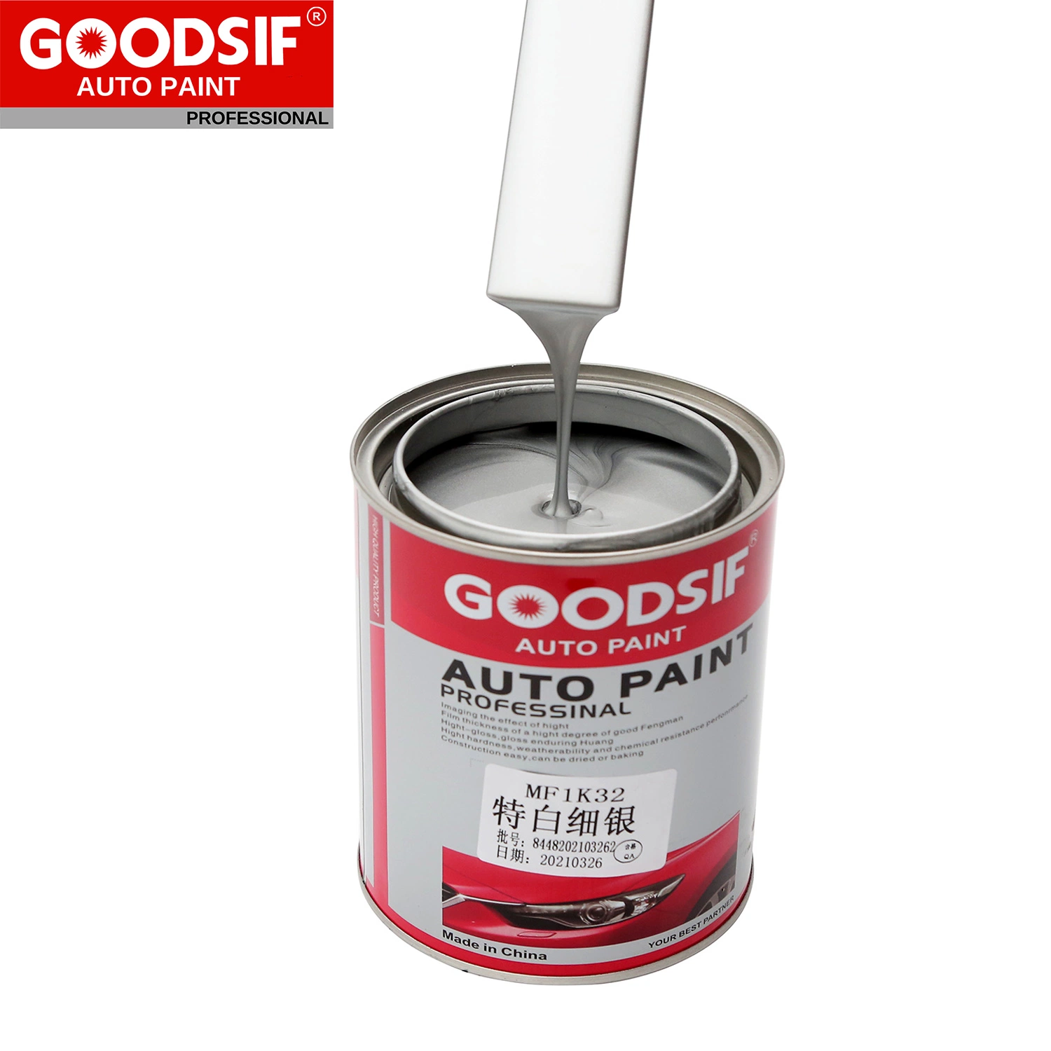 Rendimiento de alta calidad/alto costo Automoción Reacabado efecto metalizado Color Auto primer laca 2K Pintura de coche Asia de barniz transparente