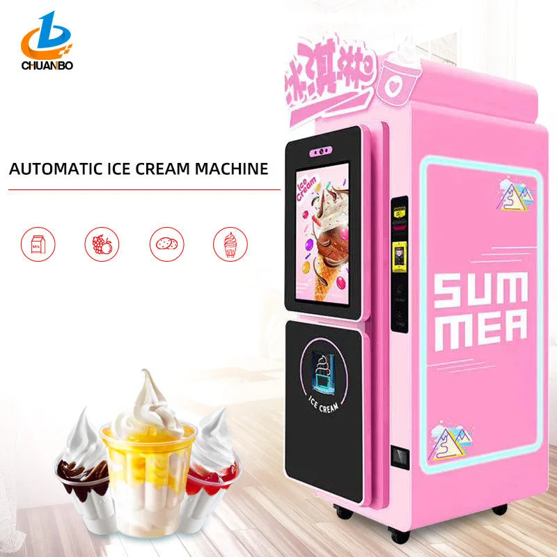 Automatic Making Machine Self Service Soft Ice Cream Vending Machine